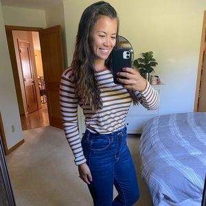 Madewell Long Sleeve Striped Shirt